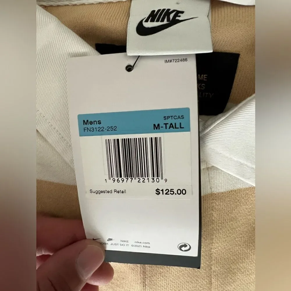Nike Heavyweight Rugby Shirt Sesame White